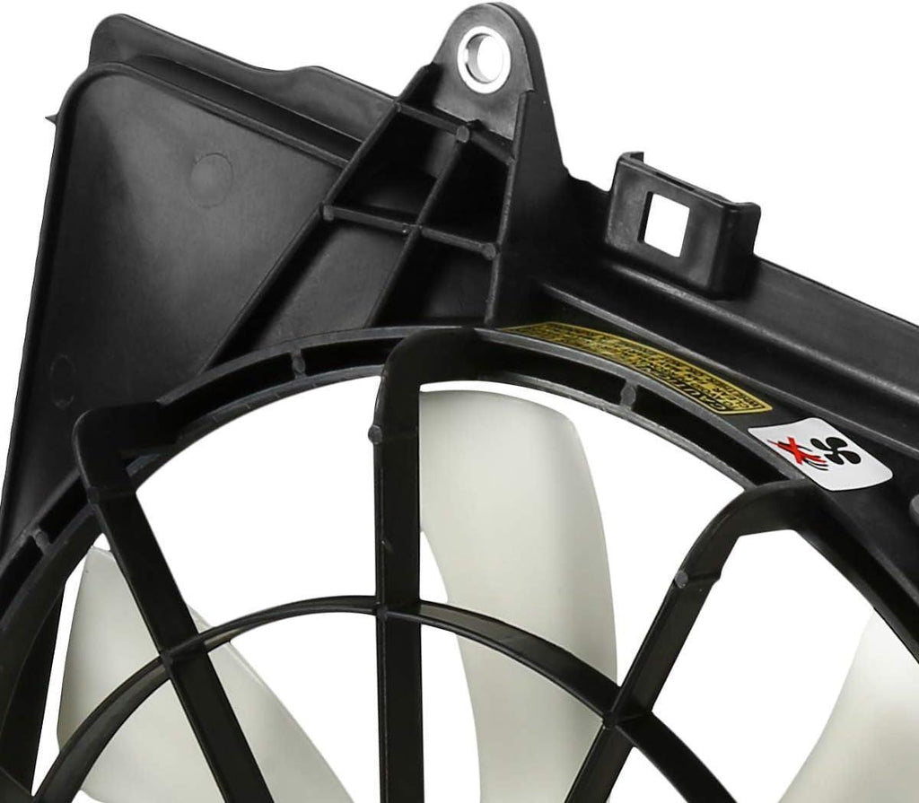 OEM-RF-0132 Factory Style Radiator Cooling Fan Assembly Cooling Efficiency Improved Direct Replacement [Compatible with 12-15 Chevy Camaro - 6.2L] Black