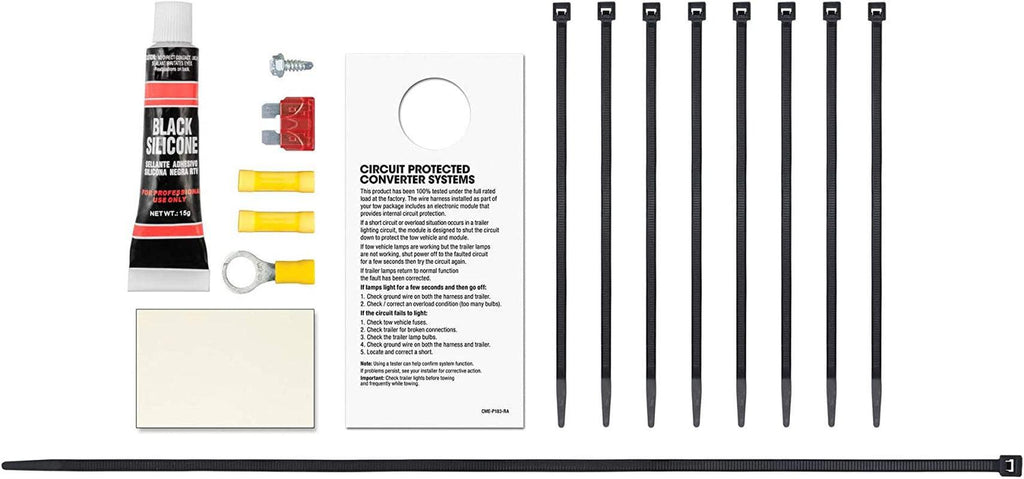 56298 Vehicle-Side Custom 4-Pin Trailer Wiring Harness, Fits Select Lincoln MKX , Black