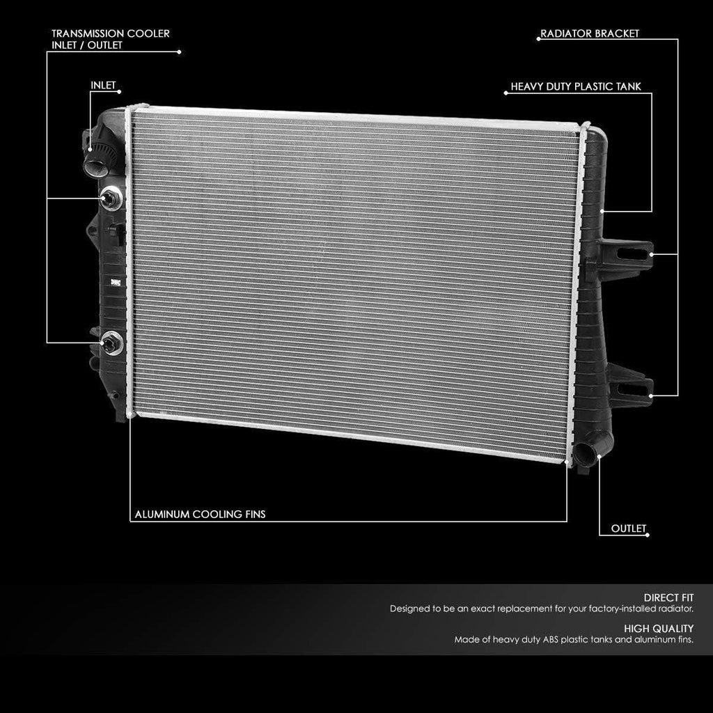 OEM-RA-2857 Factory Style Aluminum Cooling Radiator Replacement Compatible with 06-10 Silverado/Sierra 2500 3500