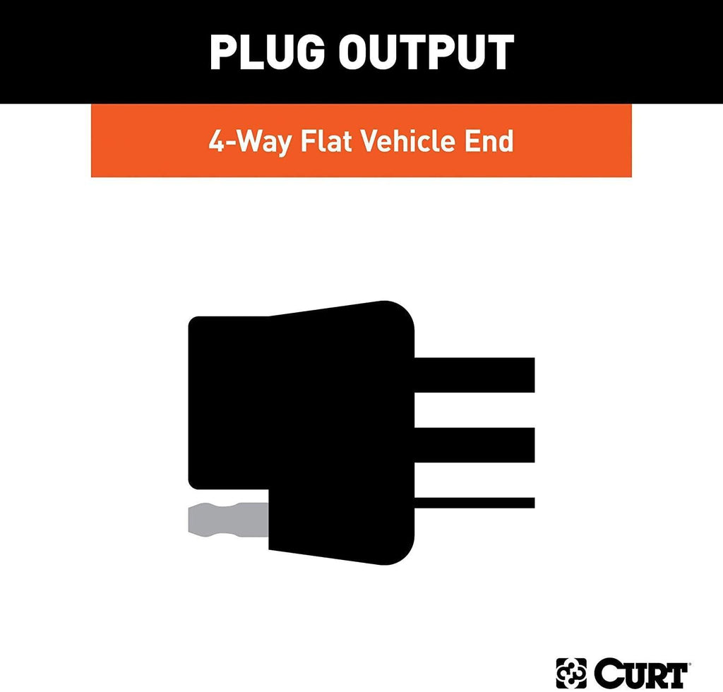 CURT 56300 Vehicle-Side Custom 4-Pin Trailer Wiring Harness, Fits Select Mazda CX-3 , Black