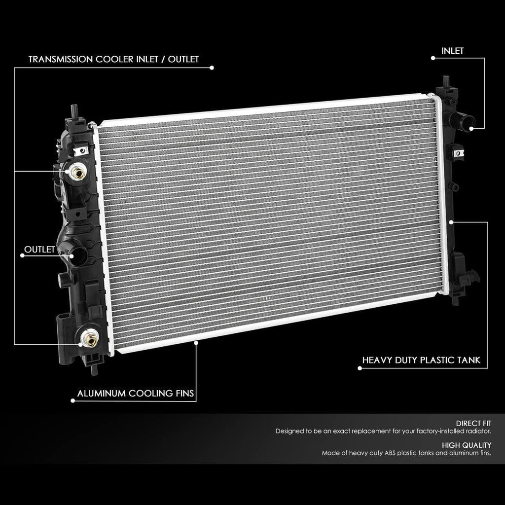 OEM-RA-13366 OE Style 1-Row Aluminum Cooling Radiator Compatible with 13-19 Cadillac XTS