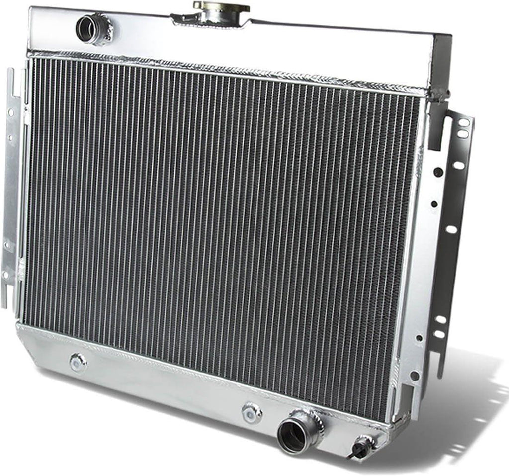 RA-MID64-3 3-Row Full Aluminum Radiator Compatible with 64-67 Chevy Chevelle/El Camino L6 / V8 MT