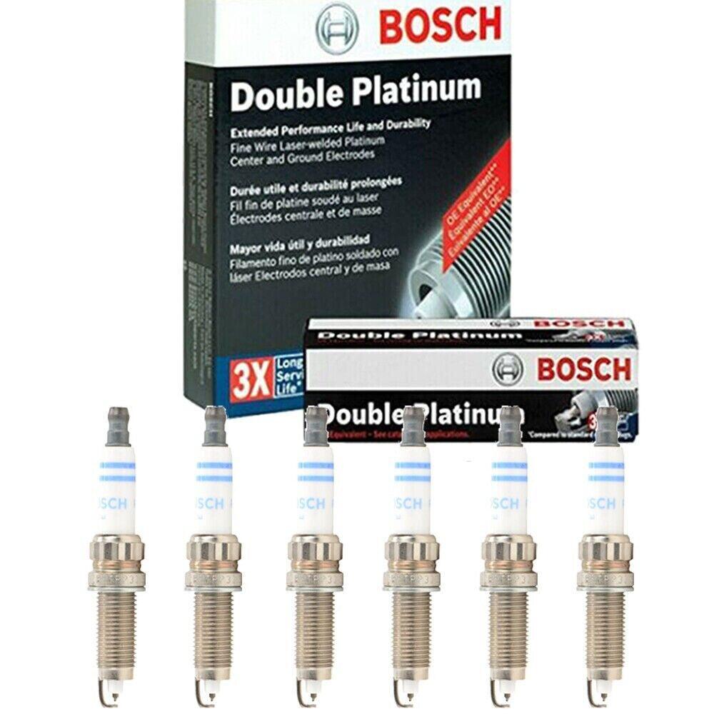 Bosch Double Platinum Spark Plug 6PCS for BMW 135I 335I 435I 535I 640I X1 X3 X4