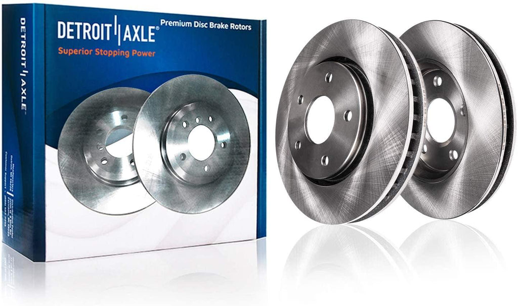 Detroit Axle - Brake Kit for 10-17 Chevrolet Equinox GMC Terrain Brake Rotors 2010 2011 2012 2013 2014 2015 2016 2017 Ceramic Brakes Pads Front and Rear Replacement : 12.64" Inch Front Rotors