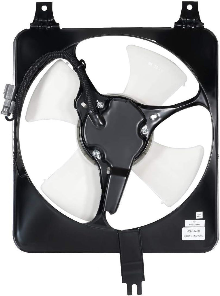 OEM-RF-0169 Factory Style Radiator Cooling Fan Assembly Cooling Efficiency Improved Direct Replacement [Compatible with 1990-1993 Accord / 1992-1996 Prelude]