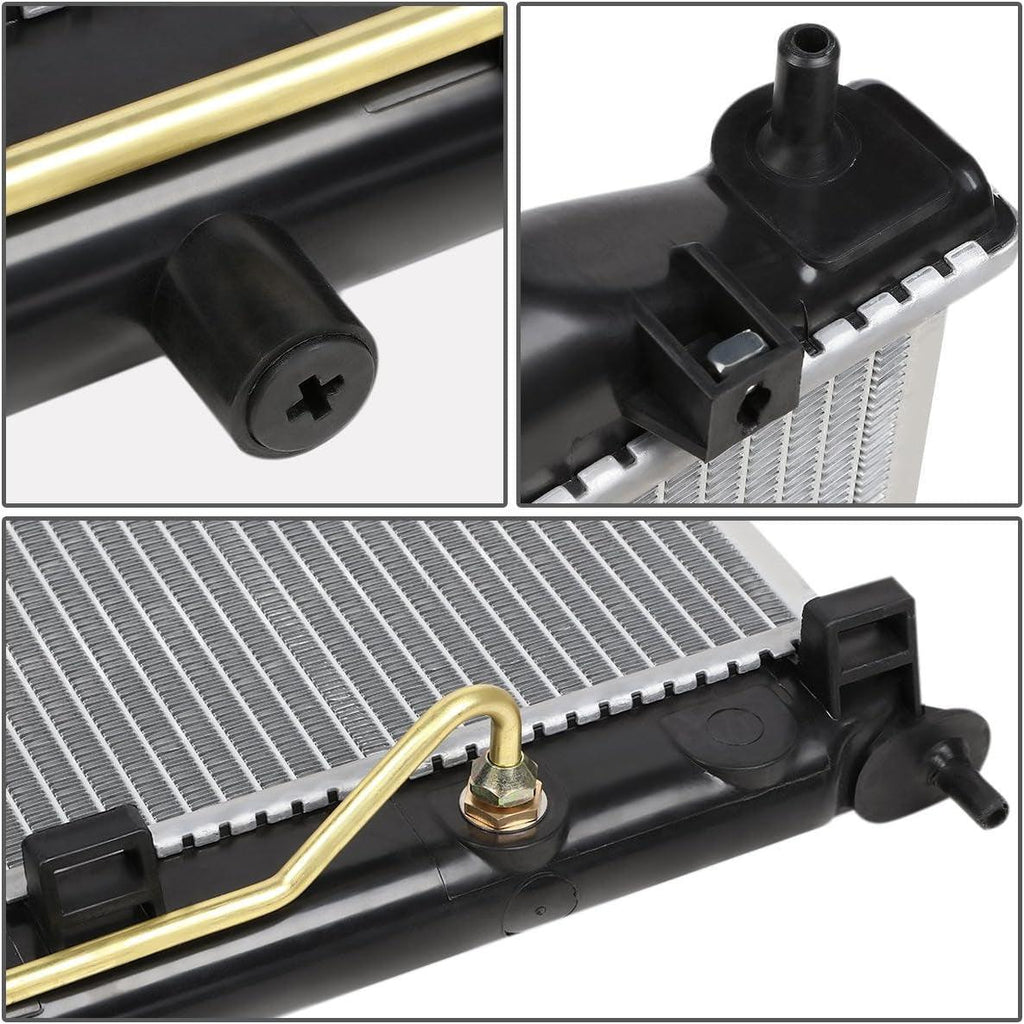 OEM-RA-2896 OE Style Aluminum Core Radiator Compatible with 06-12 Dodge Attitude AT, 25-1/8" W X 14-5/8" H X 5/8" D, 1-5/16" Inlet, 1-5/16" Outlet