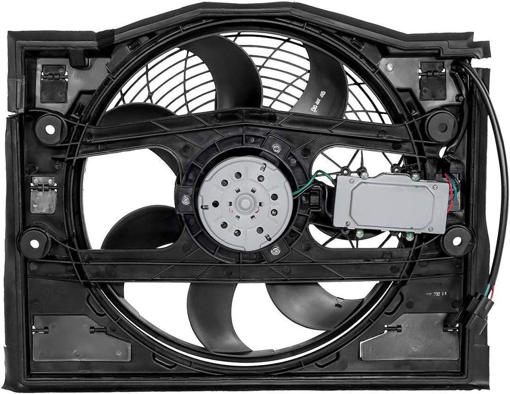 OEM-RF-0059 Radiator Cooling Fan Cooling Efficiency Improved Direct Replacement [Compatible with BMW 3I / 323Ci / 323I / 325Ci / 325I / 325Xi]