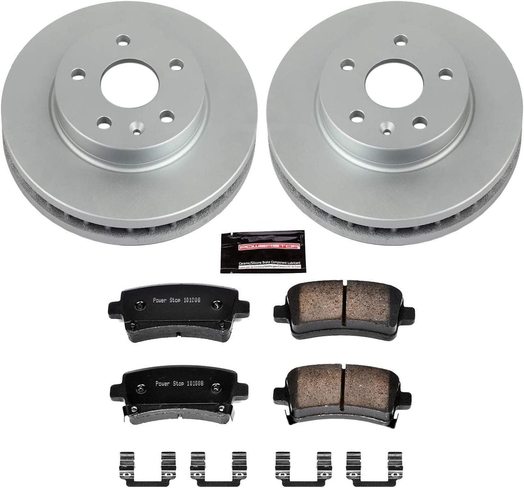 CRK5531 Coated Brake Rotor & Ceramic Brake Pads- Rear