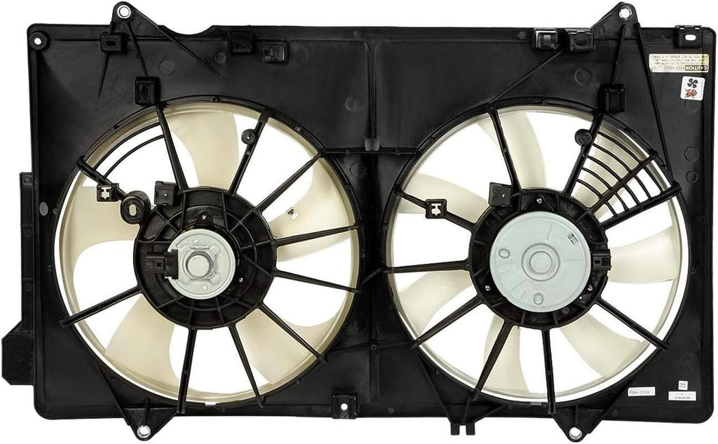 OEM-RF-0214 Factory Style Radiator Cooling Fan Assembly Cooling Efficiency Improved Direct Replacement [Compatible with 13-16 Mazda CX-5 2.0L, 2.5L]