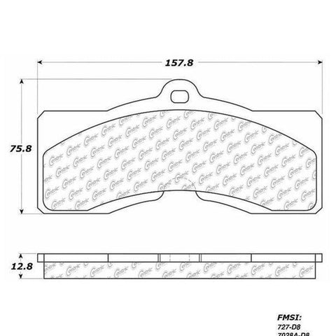 Centric Front Disc Brake Pad for Chevrolet (102.00080)