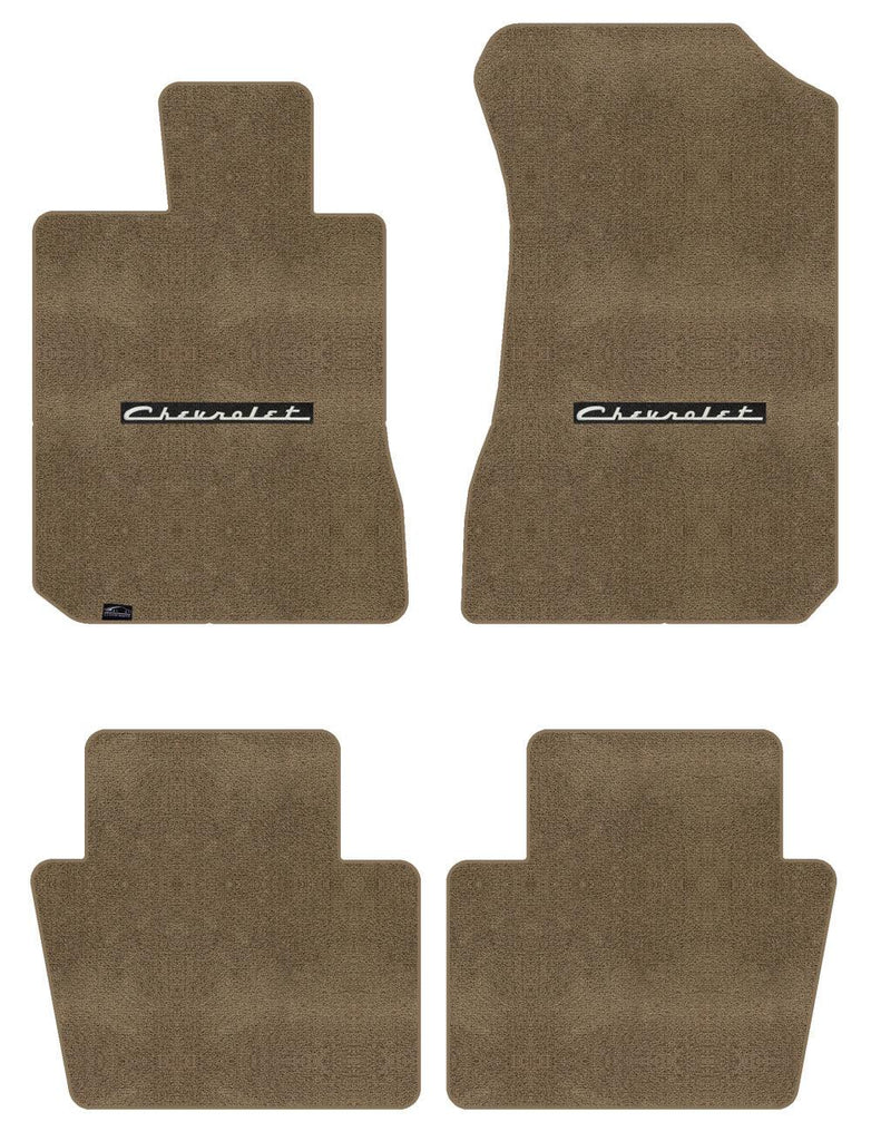 Lloyd Ultimat Front & Rear Mats for '72-76 Chevy Bel Air W/Silver on Black Chevy