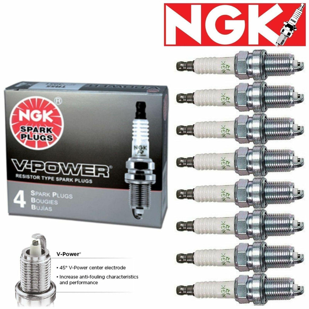 8 Pack NGK V-Power Spark Plugs 4644 BKR7E 4644 BKR7E Tune up Kit Set Se