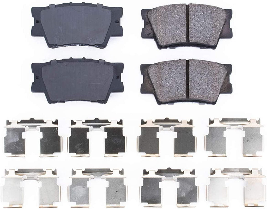 Power Stop Rear 17-1212 Ceramic Brake Pads Evolution Z17 for Es300H ES350 Avalon Camry Matrix Rav4 [Application Specific]