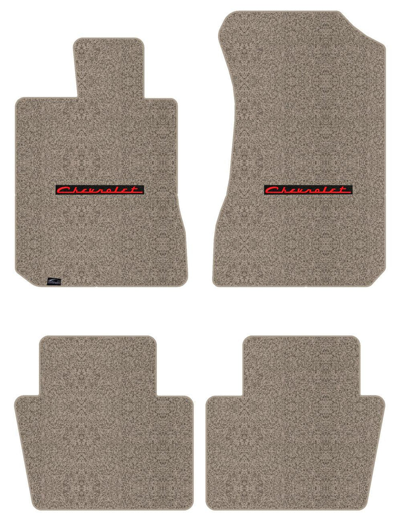 Lloyd Berber Front & Rear Mats for '72-76 Chevy Bel Air W/Red on Black Chevy