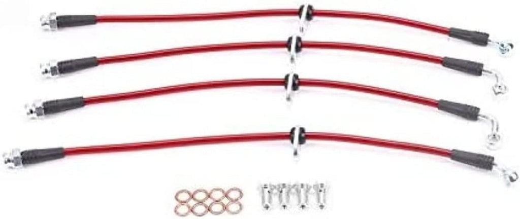 BH00071 Stainless Steel Brake Hose Kit- Front & Rear