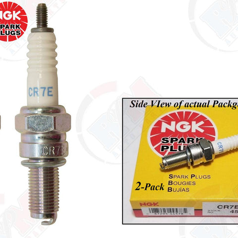 NGK Standard Spark Plugs - Stock #4578 - CR7E - Threaded Stud (Pack of 2)