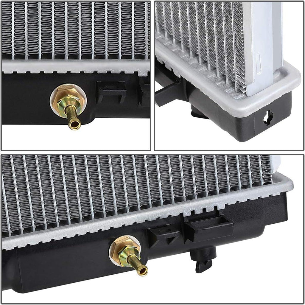 OEM-RA-2807 1-Row OE Style Aluminum Cooling Radiator Compatible with 05-18 Frontier / 05-12 Pathfinder AT, 27-3/16" W X 23-5/8 X H X 1-1/4" D, 1-3/8" Inlet, 1-3/8" Outlet