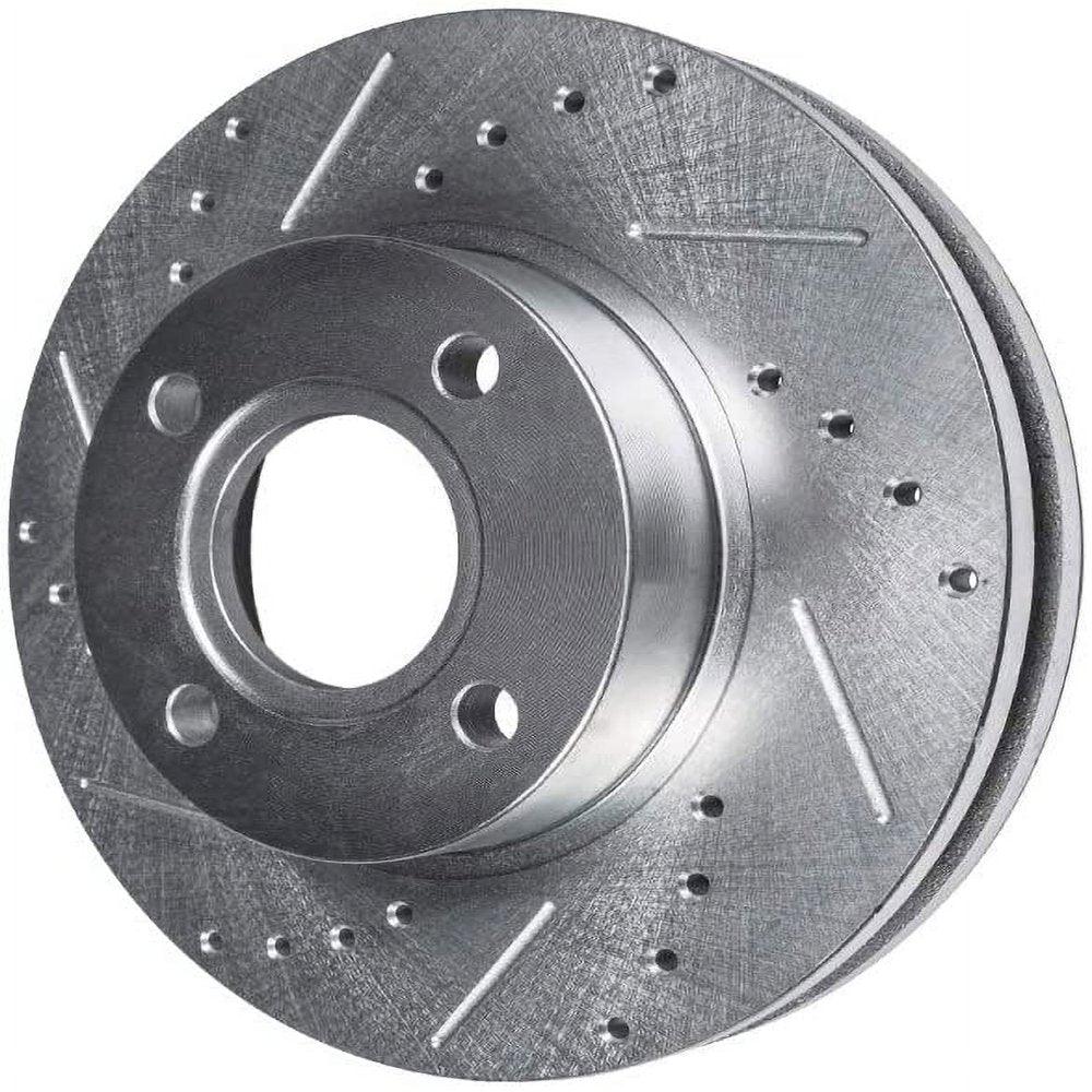 '- Front Drilled Slotted Brakes and Rotors Brake Replacement for Toyota Corolla Fits Select: 2001-2002 TOYOTA COROLLA CE/LE/S, 1998-2000 TOYOTA COROLLA VE/CE/LE