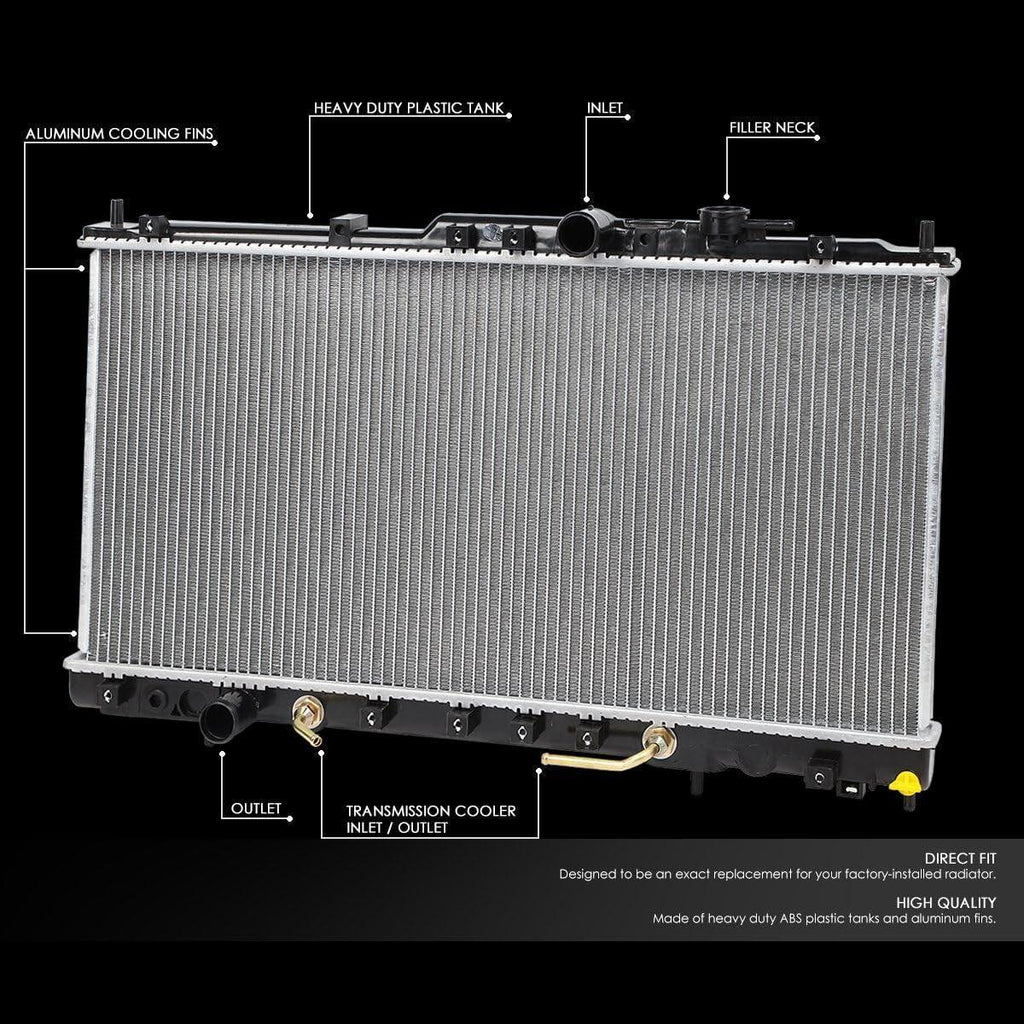 OEM-RA-2438 OE Style Aluminum Radiator Compatible with 01-06 Chrysler Sebring/Dodge Strstus, 28-1/4" W X 13-11/16" H X 1" D, 1-3/8" Inlet, 1-3/8" Outlet