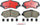 Front Disc Brake Pad Set for Wrangler JK, Wrangler+More (P11025N)
