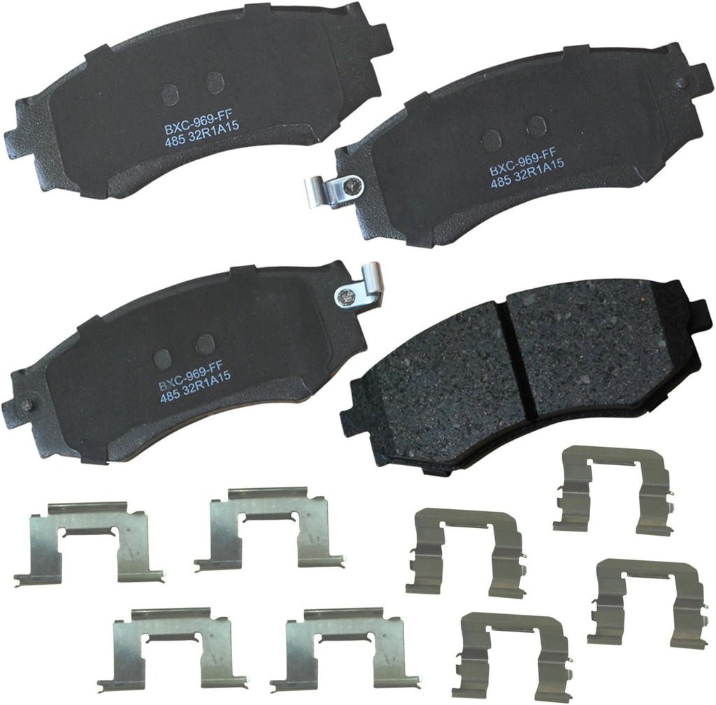 Bendix Premium SBC11 Ceramic Front Brake Pads for Select Models Dodge Dart,Ford Fairlane,Falcon,Sedan Delivery,Mustang,Ranchero,Mercury Comet,Cougar,Cyclone,Plymouth Barracuda,Duster,Scamp,Valiant