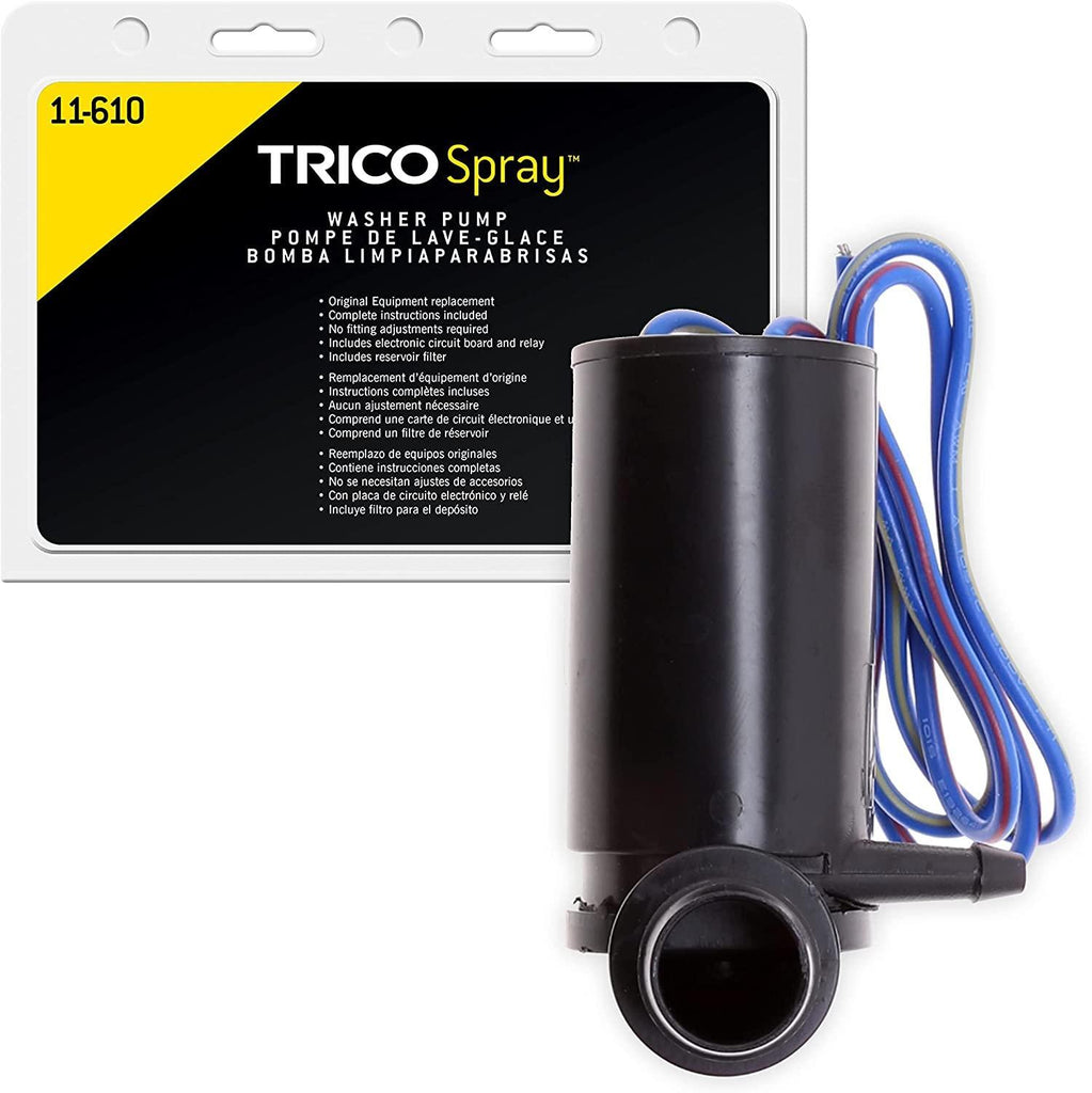 TRICO Spray Windshield Washer Pump (11-612) Fits Select Honda, Lexus, Mazda, Pontiac, Scion, and Toyota Model Years