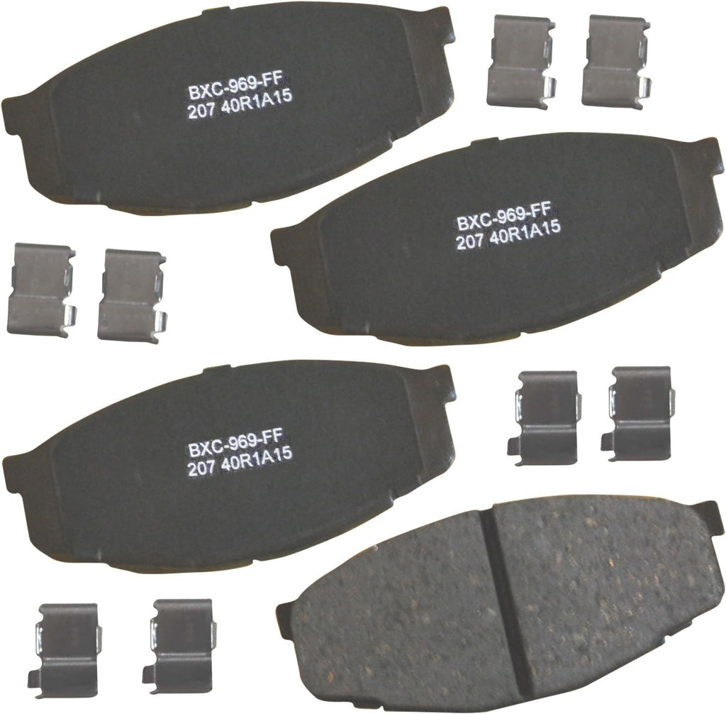 Bendix Premium SBC11 Ceramic Front Brake Pads for Select Models Dodge Dart,Ford Fairlane,Falcon,Sedan Delivery,Mustang,Ranchero,Mercury Comet,Cougar,Cyclone,Plymouth Barracuda,Duster,Scamp,Valiant