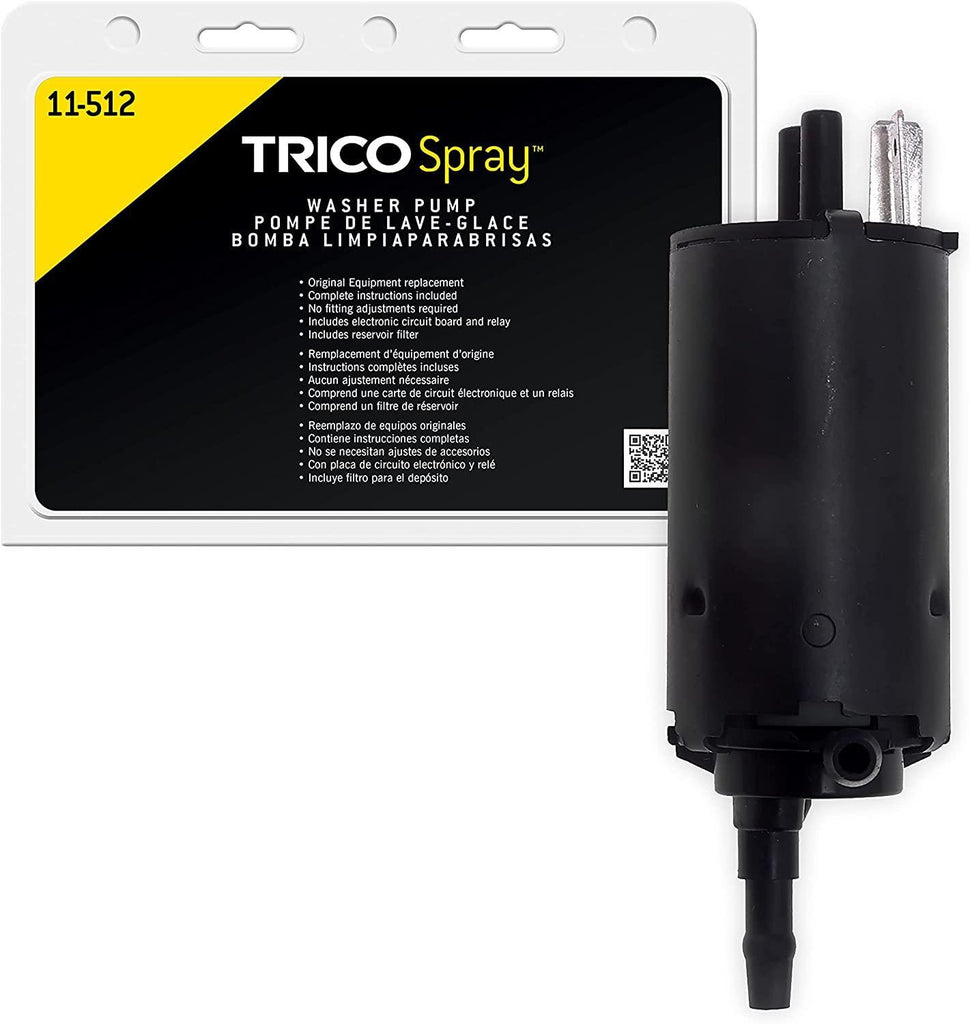 TRICO Spray Windshield Washer Pump (11-612) Fits Select Honda, Lexus, Mazda, Pontiac, Scion, and Toyota Model Years