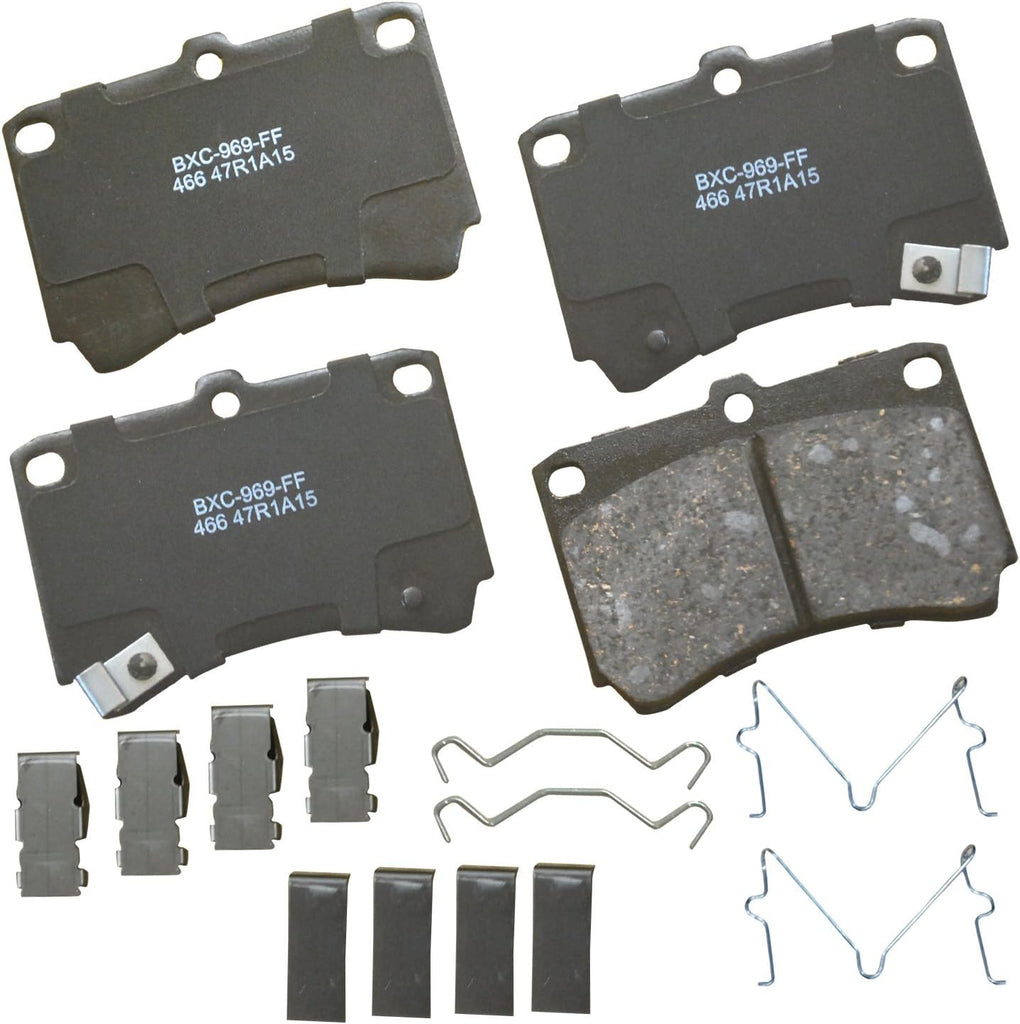 Bendix Premium SBC11 Ceramic Front Brake Pads for Select Models Dodge Dart,Ford Fairlane,Falcon,Sedan Delivery,Mustang,Ranchero,Mercury Comet,Cougar,Cyclone,Plymouth Barracuda,Duster,Scamp,Valiant