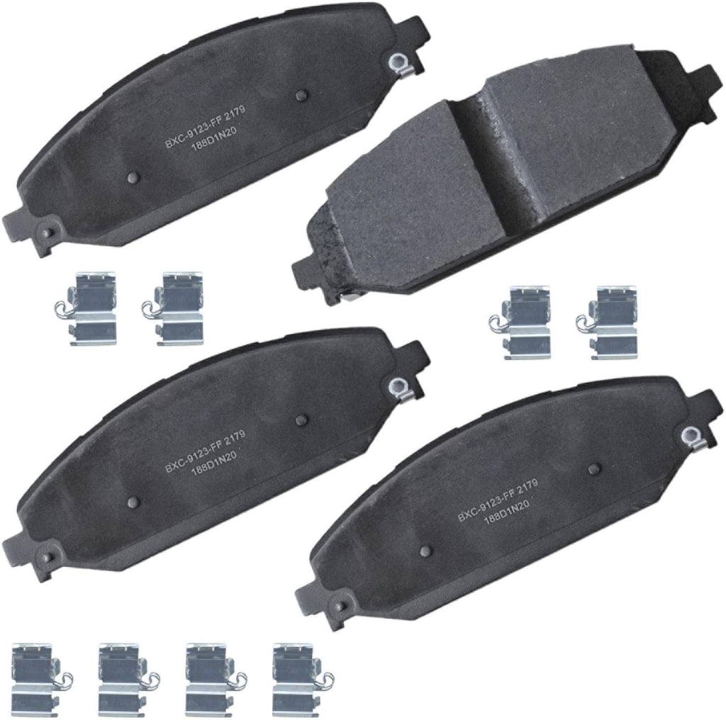 Bendix Premium SBC11 Ceramic Front Brake Pads for Select Models Dodge Dart,Ford Fairlane,Falcon,Sedan Delivery,Mustang,Ranchero,Mercury Comet,Cougar,Cyclone,Plymouth Barracuda,Duster,Scamp,Valiant