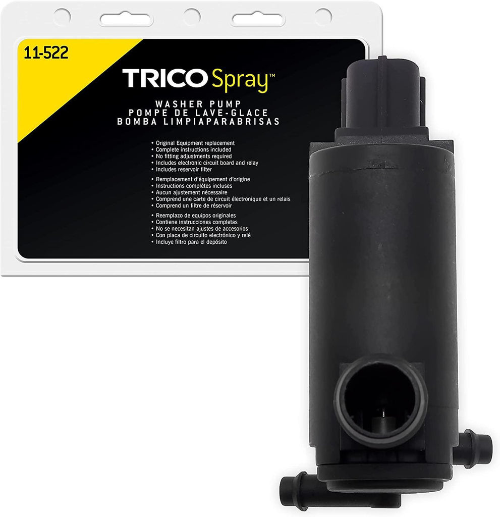 TRICO Spray Windshield Washer Pump (11-612) Fits Select Honda, Lexus, Mazda, Pontiac, Scion, and Toyota Model Years