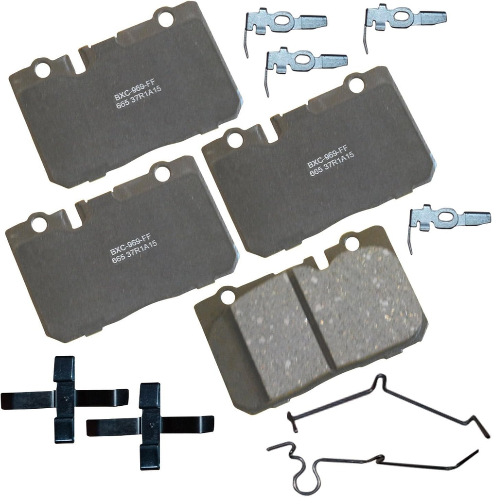Bendix Premium SBC1363 Ceramic Front Brake Pads for Cadillac Escalade, ESV,EXT,XTS,Chevrolet Avalanche,Cheyenne,Express 1500,Silverado Classic,LD,Suburban,Tahoe,GMC Savana Sierra,Limited,Yukon,XL,