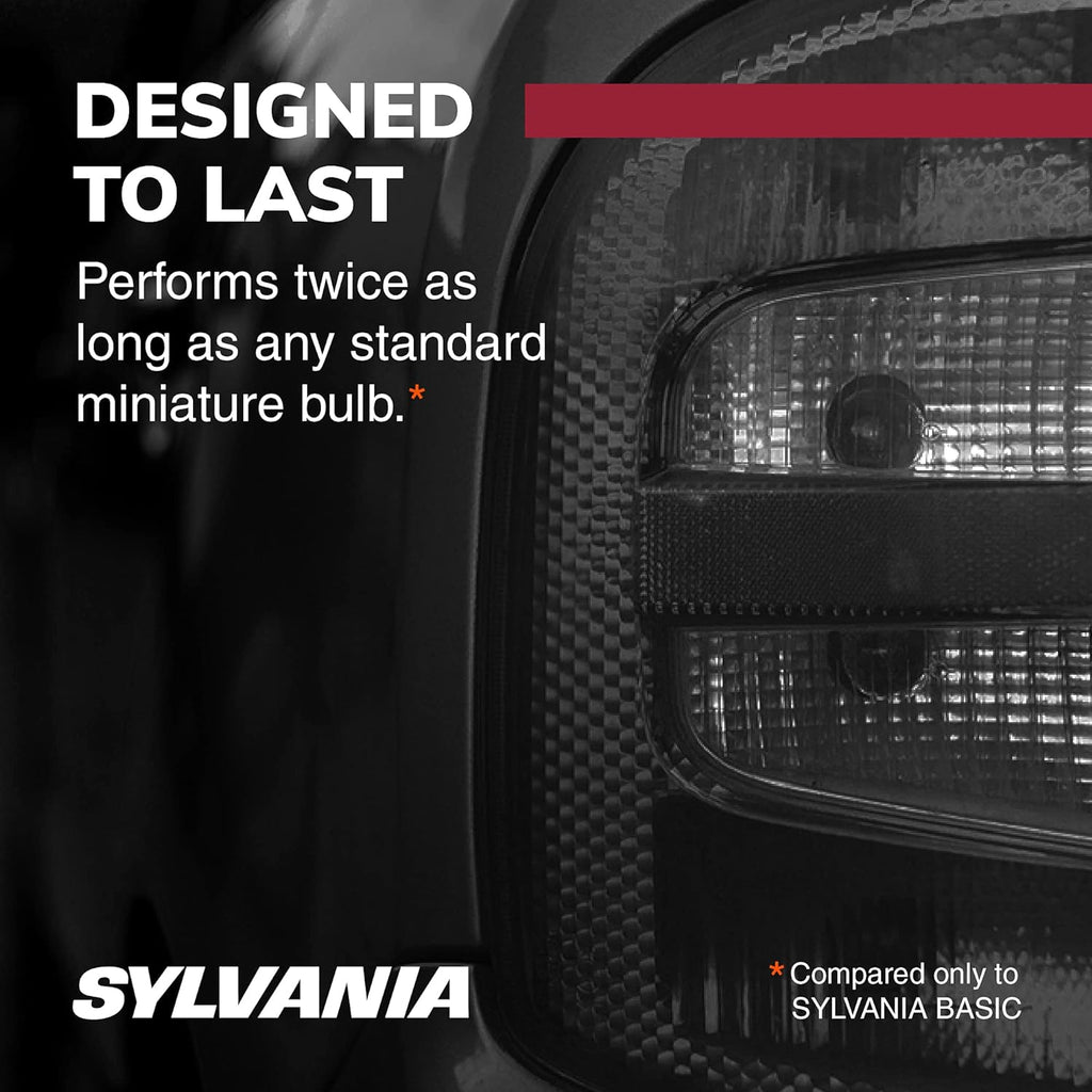 SYLVANIA - 921 Long Life Miniature - Bulb, Ideal for Interior Lighting - Cargo and License Plate (Contains 2 Bulbs) 921LLCP