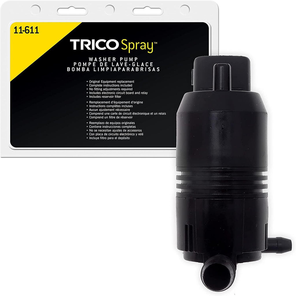 TRICO Spray Windshield Washer Pump (11-612) Fits Select Honda, Lexus, Mazda, Pontiac, Scion, and Toyota Model Years