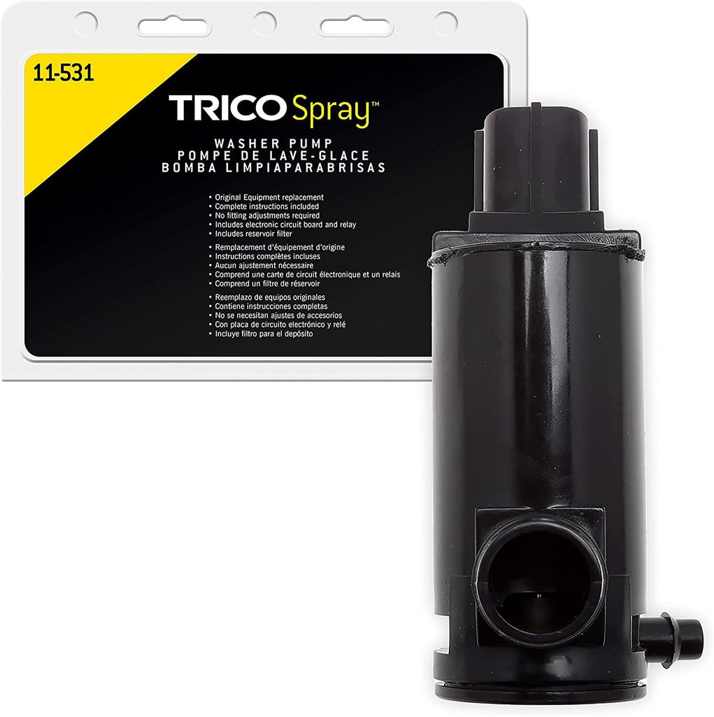 TRICO Spray Windshield Washer Pump (11-612) Fits Select Honda, Lexus, Mazda, Pontiac, Scion, and Toyota Model Years
