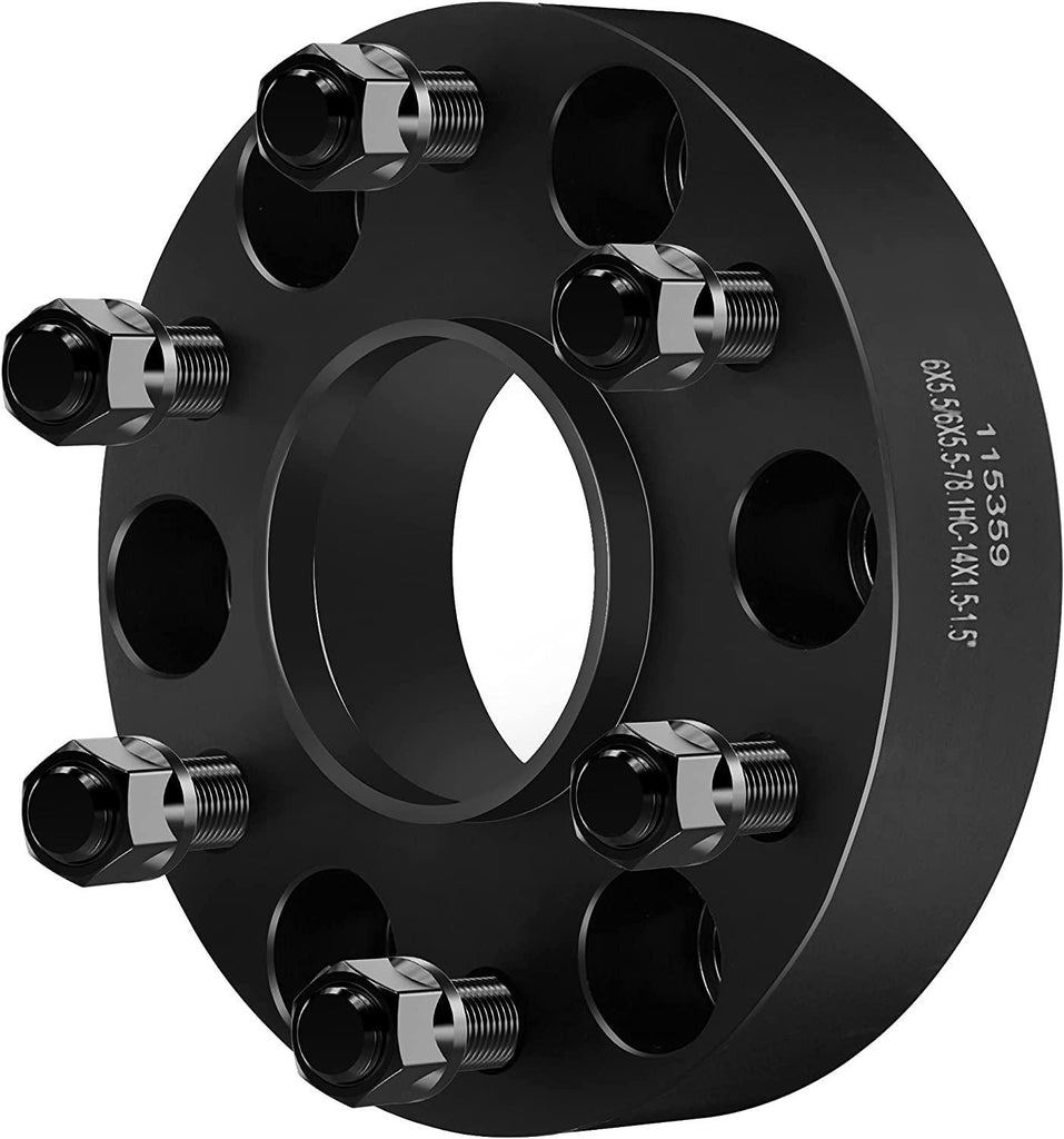 ECCPP 4X 6 Lug hubcentric Wheel Spacers 1.5 inch 6x5.5 6x139.7mm 78.1mm bore 14x1.5 Studs Compatible with for Savana 1500 for Express 1500 for Escalade ESV