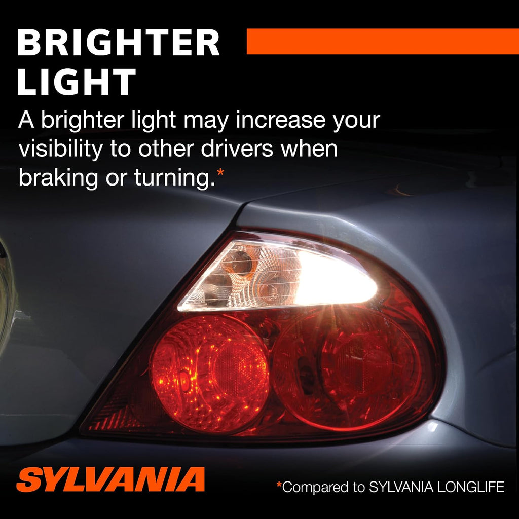 SYLVANIA - 3157  3157ST.BP2 SilverStar Mini Bulb - Brighter and Whiter Light, Ideal for Daytime Running Lights (DRL) and Back-Up/Reverse Lights (Contains 2 Bulbs)