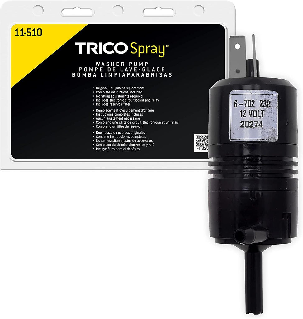 TRICO Spray Windshield Washer Pump (11-612) Fits Select Honda, Lexus, Mazda, Pontiac, Scion, and Toyota Model Years