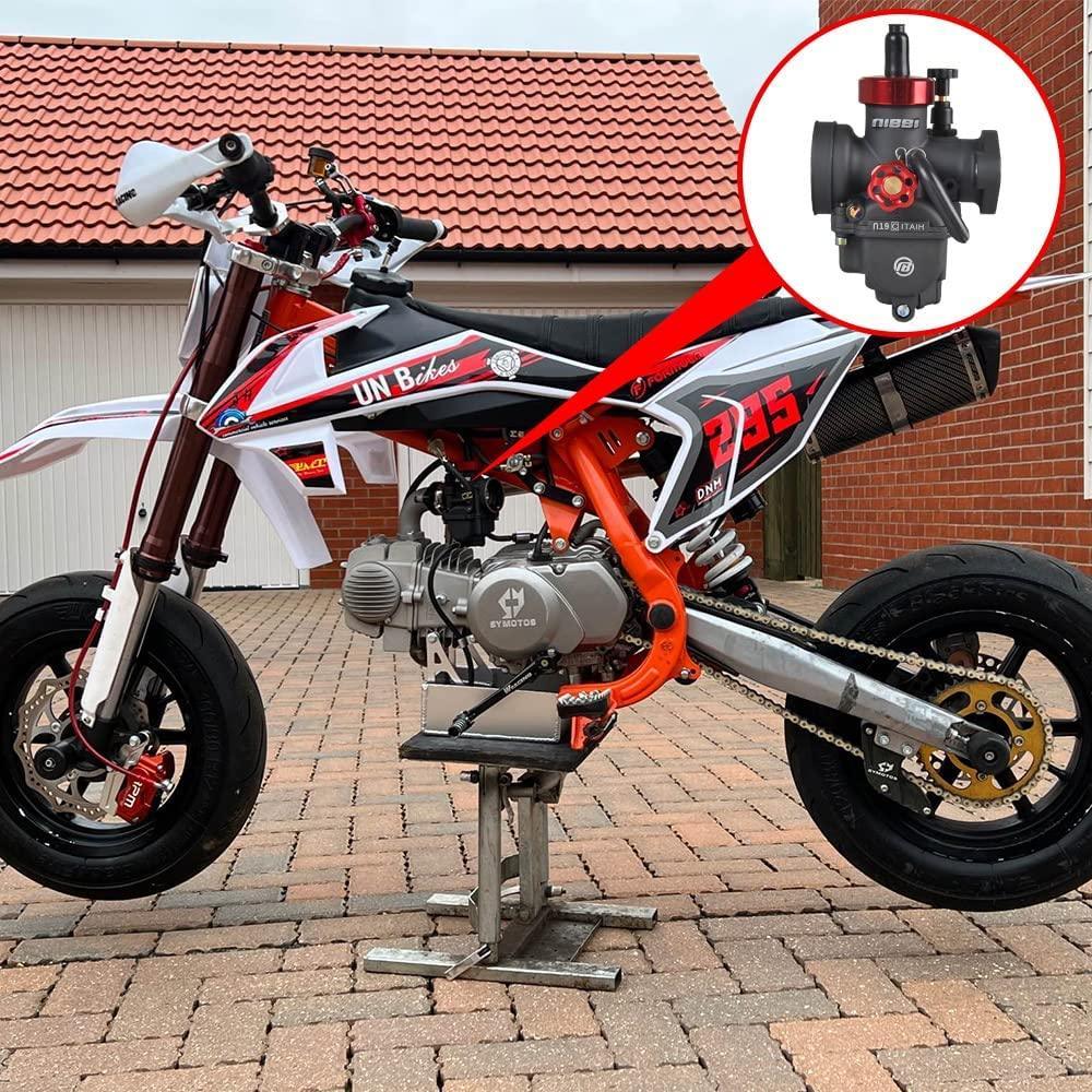NIBBI Carburetor PE19mm,fit 100cc—125cc Motorcycle Engine with Carb Jets for YAMAHA KAWASAKI SUZUKI Apollo Dirt Bike Mini Bike SSR TTR KYMCO SYM TAOTAO CG125/CG150