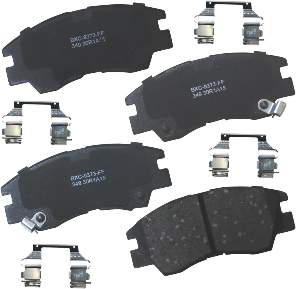 Bendix Premium SBC11 Ceramic Front Brake Pads for Select Models Dodge Dart,Ford Fairlane,Falcon,Sedan Delivery,Mustang,Ranchero,Mercury Comet,Cougar,Cyclone,Plymouth Barracuda,Duster,Scamp,Valiant