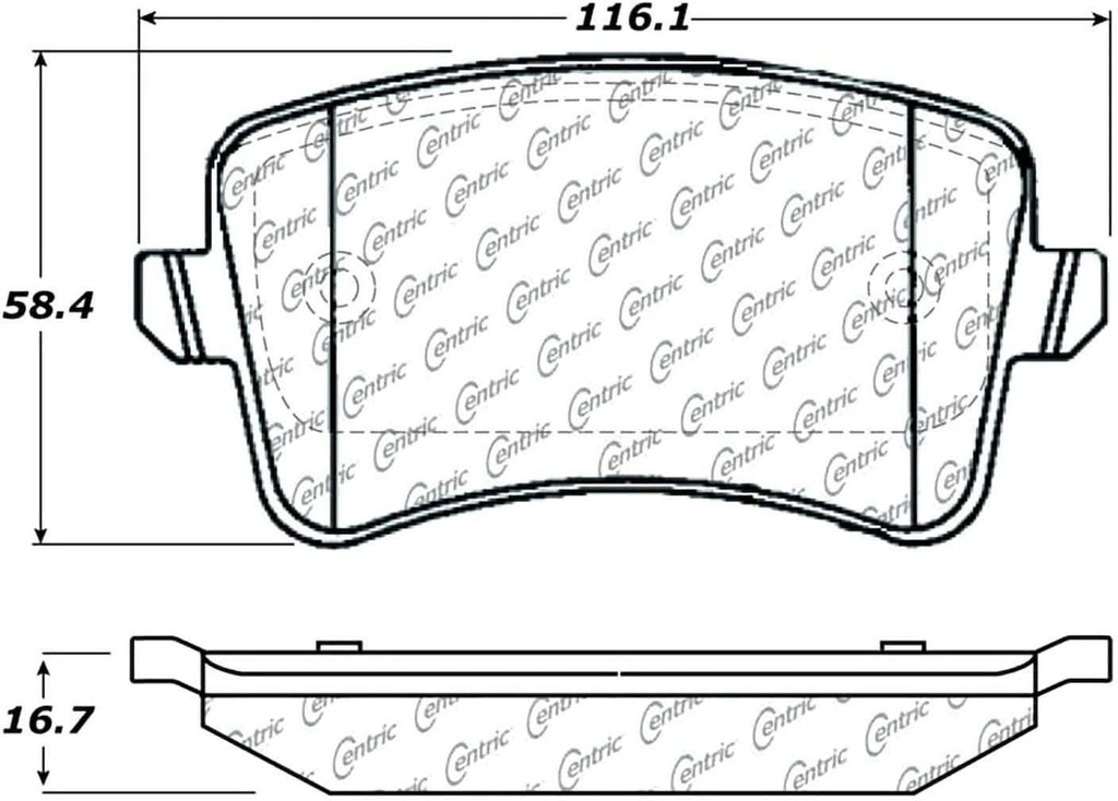 Centric 104.13860 Rear Brake Pad