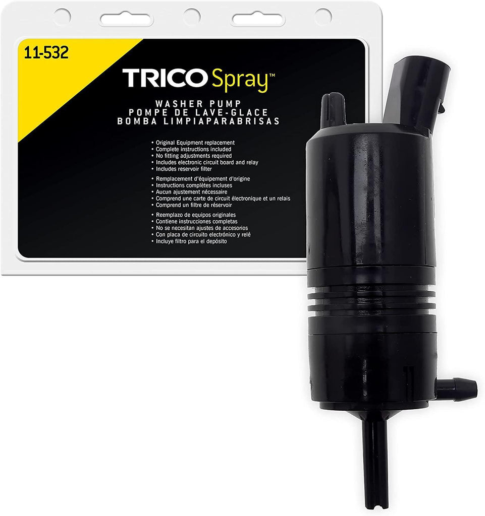 TRICO Spray Windshield Washer Pump (11-612) Fits Select Honda, Lexus, Mazda, Pontiac, Scion, and Toyota Model Years