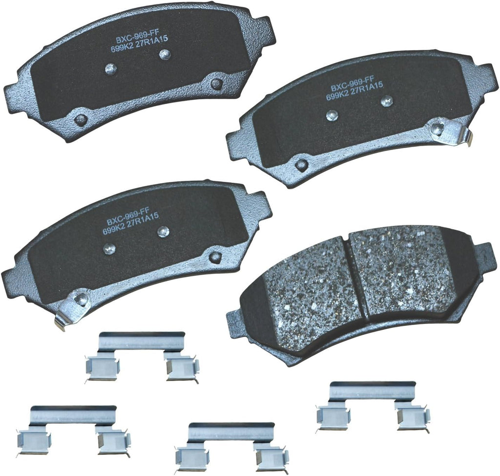 Bendix Premium SBC11 Ceramic Front Brake Pads for Select Models Dodge Dart,Ford Fairlane,Falcon,Sedan Delivery,Mustang,Ranchero,Mercury Comet,Cougar,Cyclone,Plymouth Barracuda,Duster,Scamp,Valiant
