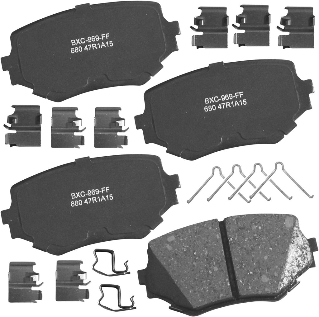Bendix Premium SBC11 Ceramic Front Brake Pads for Select Models Dodge Dart,Ford Fairlane,Falcon,Sedan Delivery,Mustang,Ranchero,Mercury Comet,Cougar,Cyclone,Plymouth Barracuda,Duster,Scamp,Valiant