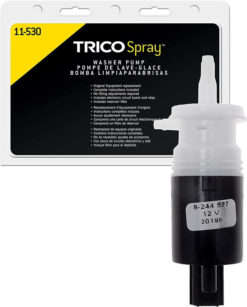 TRICO Spray Windshield Washer Pump (11-612) Fits Select Honda, Lexus, Mazda, Pontiac, Scion, and Toyota Model Years