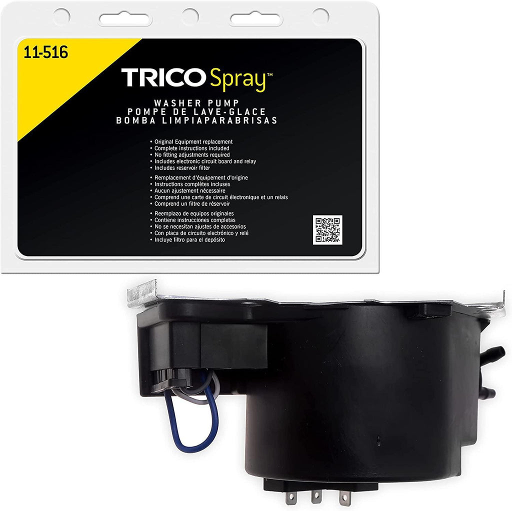 TRICO Spray Windshield Washer Pump (11-612) Fits Select Honda, Lexus, Mazda, Pontiac, Scion, and Toyota Model Years