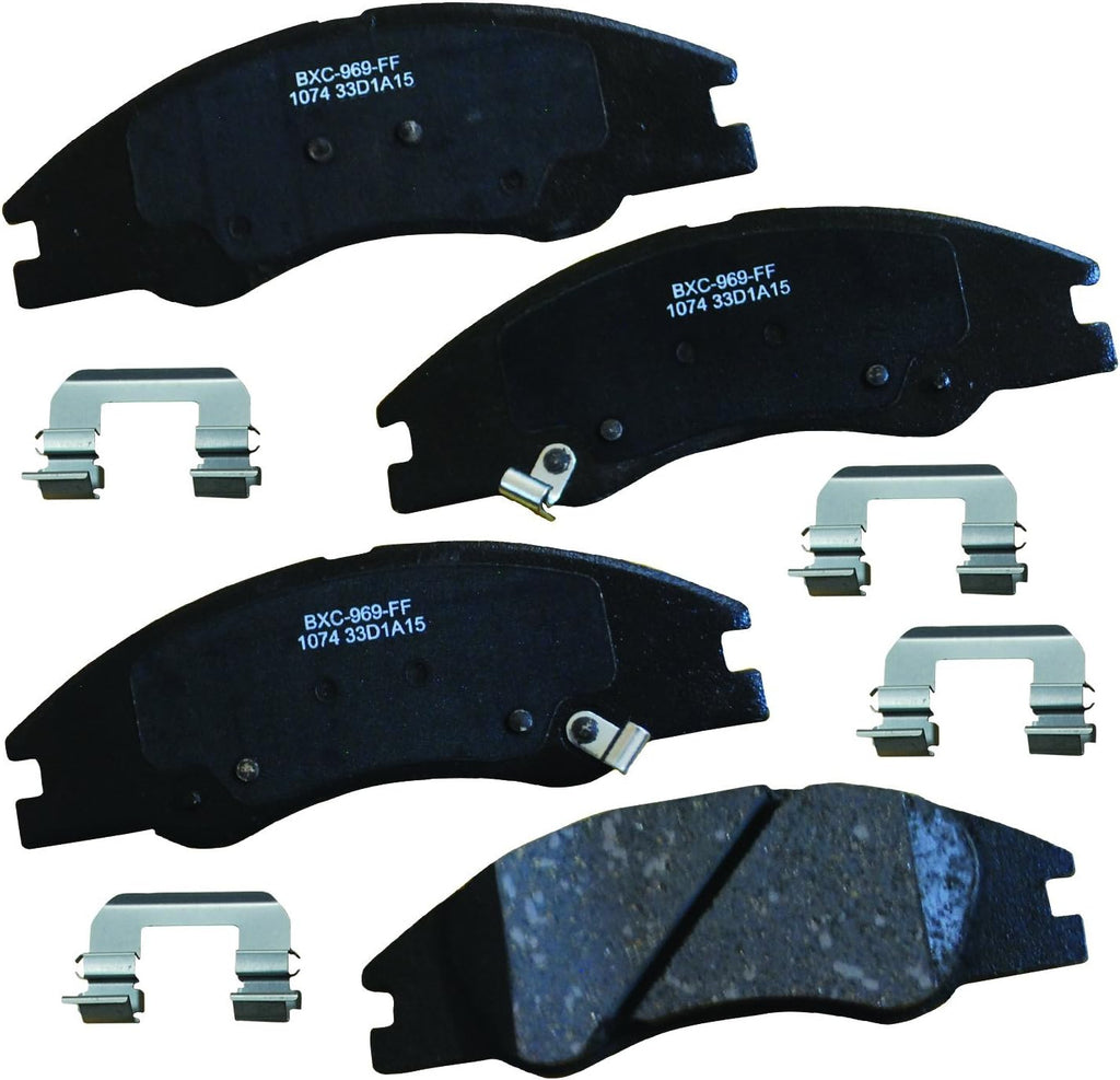Bendix Premium SBC11 Ceramic Front Brake Pads for Select Models Dodge Dart,Ford Fairlane,Falcon,Sedan Delivery,Mustang,Ranchero,Mercury Comet,Cougar,Cyclone,Plymouth Barracuda,Duster,Scamp,Valiant