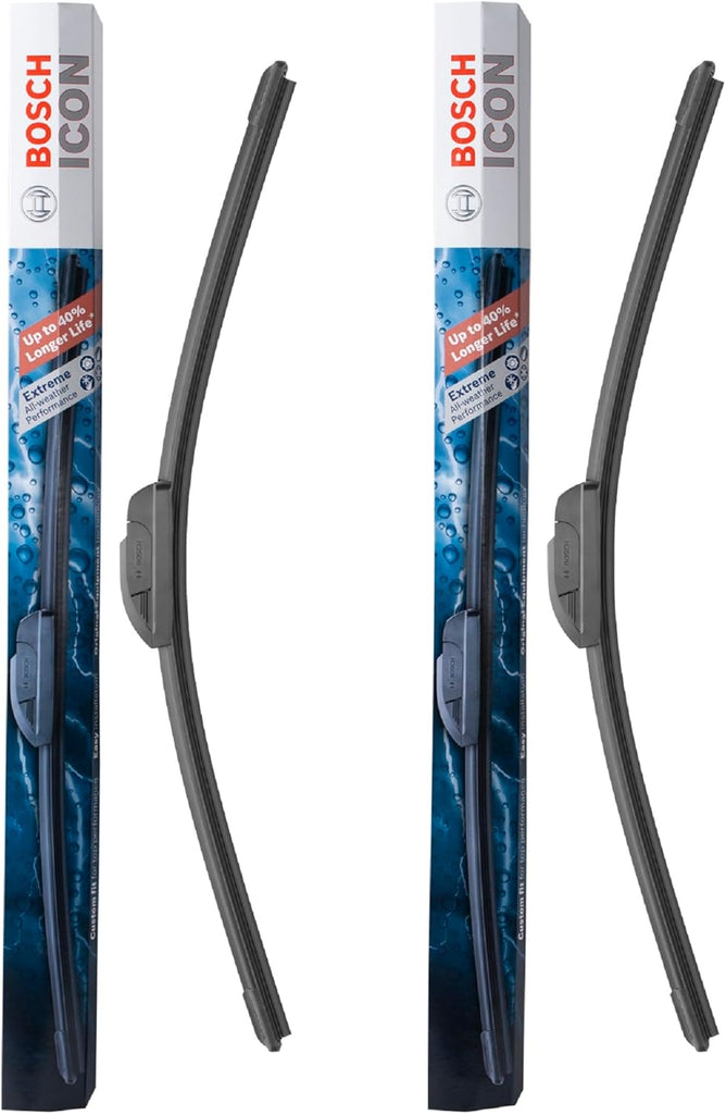 BOSCH 22A22B ICON Beam Wiper Blades - Driver and Passenger Side - Set of 2 Blades (22A & 22B)