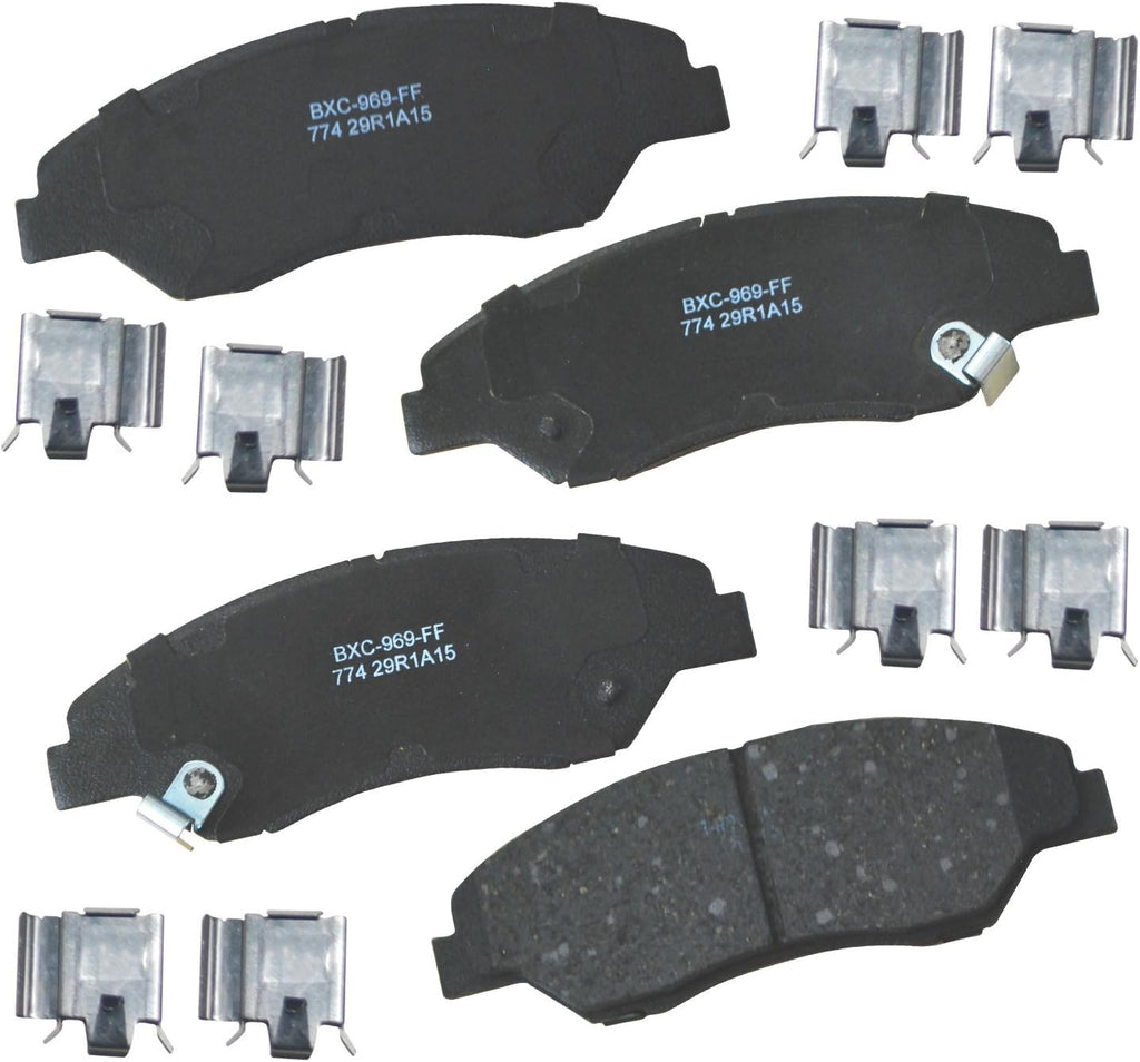 Bendix Premium SBC11 Ceramic Front Brake Pads for Select Models Dodge Dart,Ford Fairlane,Falcon,Sedan Delivery,Mustang,Ranchero,Mercury Comet,Cougar,Cyclone,Plymouth Barracuda,Duster,Scamp,Valiant