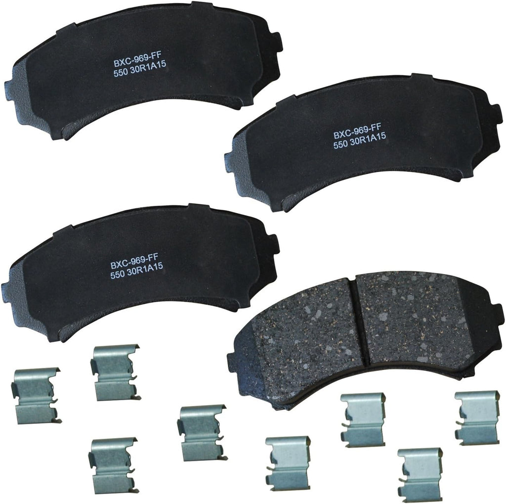 Bendix Premium SBC11 Ceramic Front Brake Pads for Select Models Dodge Dart,Ford Fairlane,Falcon,Sedan Delivery,Mustang,Ranchero,Mercury Comet,Cougar,Cyclone,Plymouth Barracuda,Duster,Scamp,Valiant